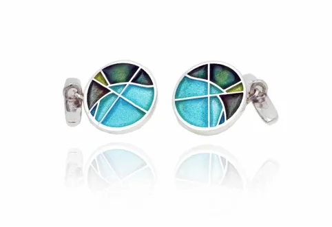 Turquoise Vitrall SF Cufflinks