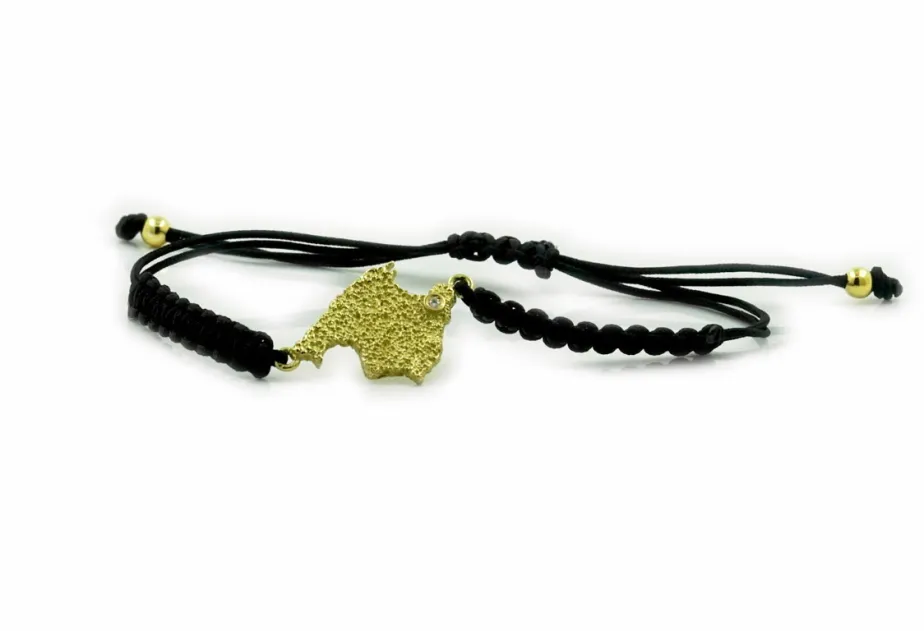Mallorca map bracelet small texture Br macramé