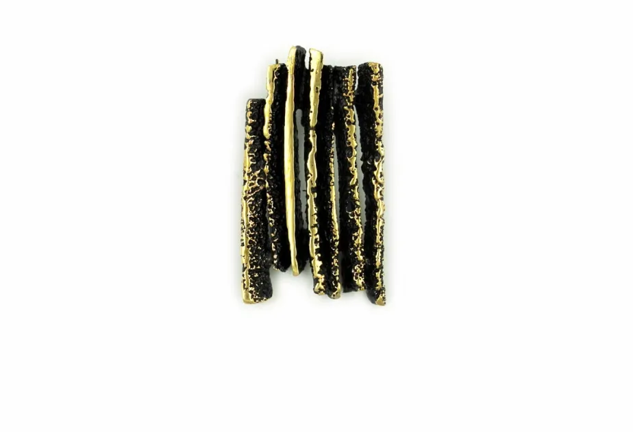 Mittlerer GoldenBlack Anhänger Junc
