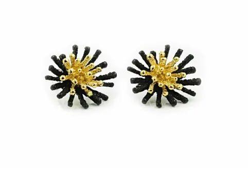 Arracades Espores grans GoldenBlack Premium
