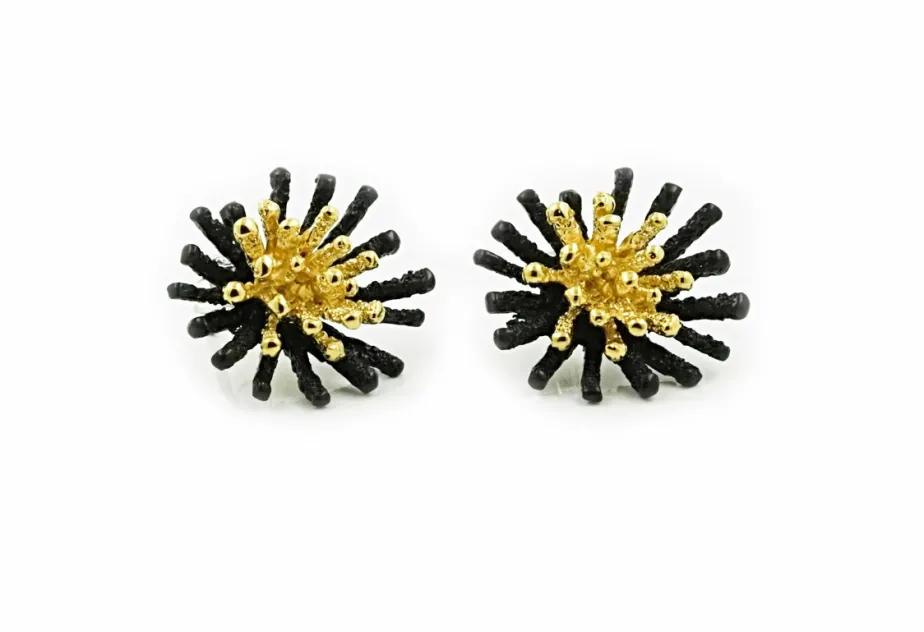 Espores Big earrings Goldenblack Premium