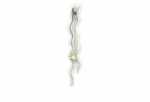 Colgante Safí, plata con diamante en engaste de oro