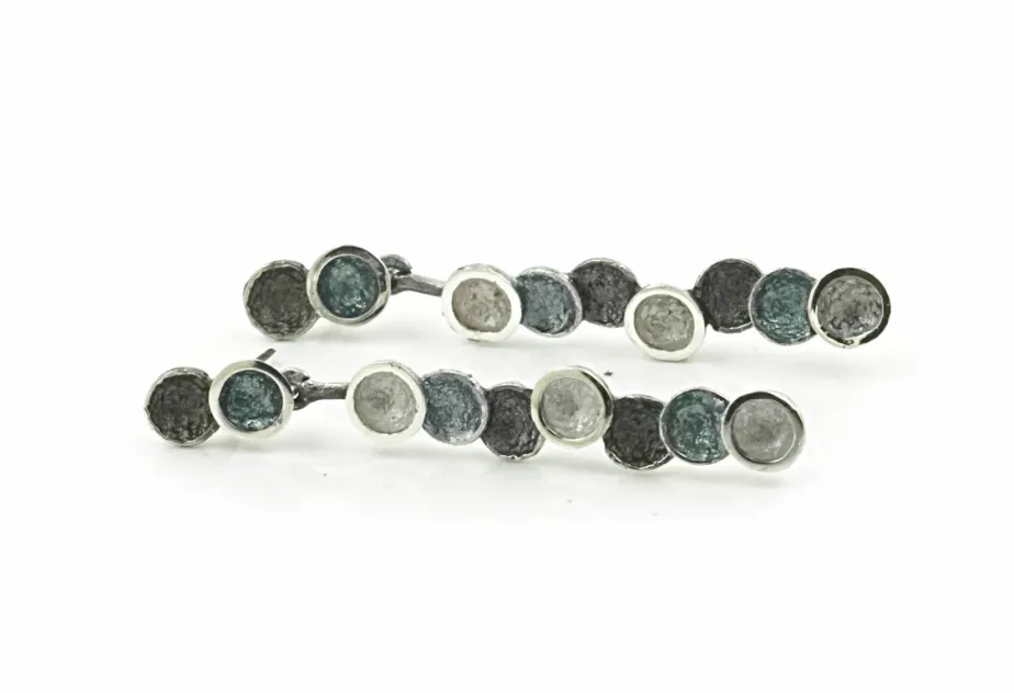 Singular gray 2 pieces small 9R Earring 