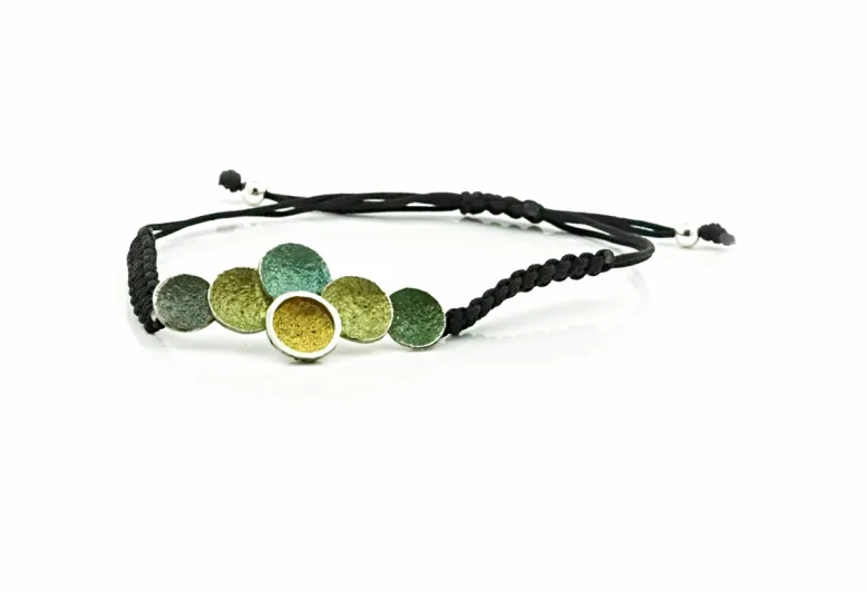 Polsera Singular macramé verd