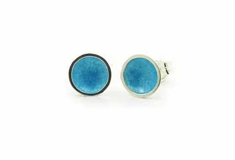 Arracades Singular 1 rodones petites blau clar