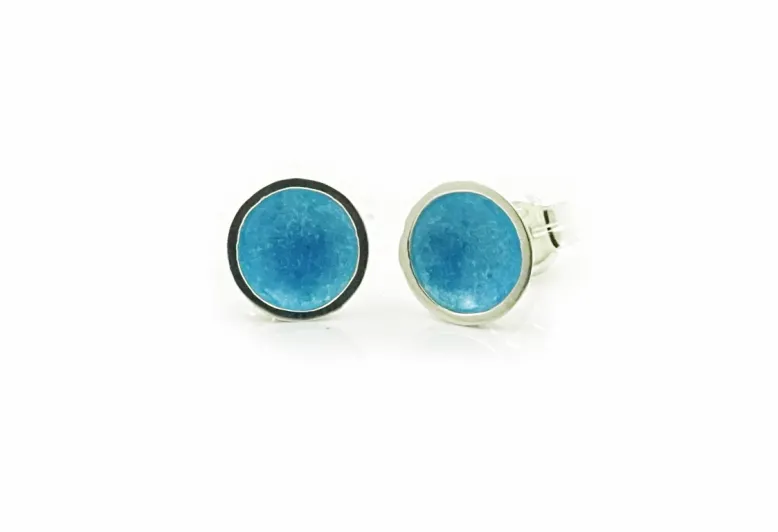 Arracades Singular 1 rodones petites blau clar