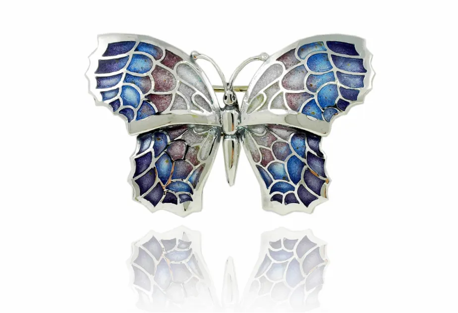 Broche Grande de Mariposa Fly Violeta