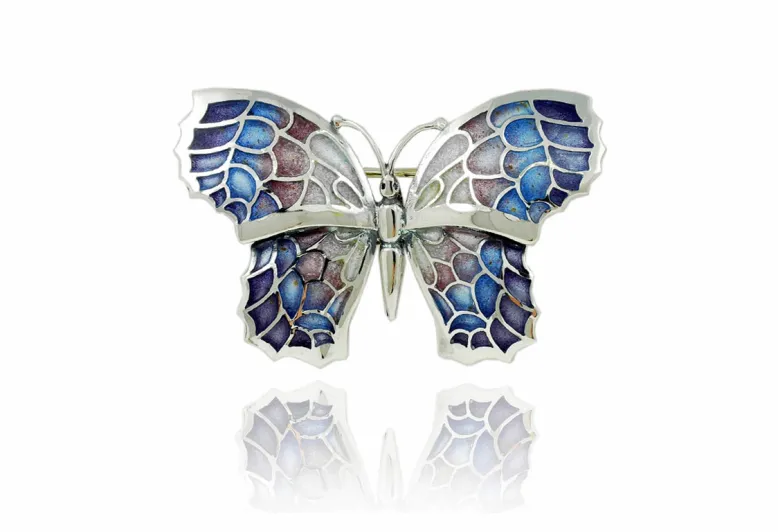 Broche Mediano de Mariposa Fly Violeta