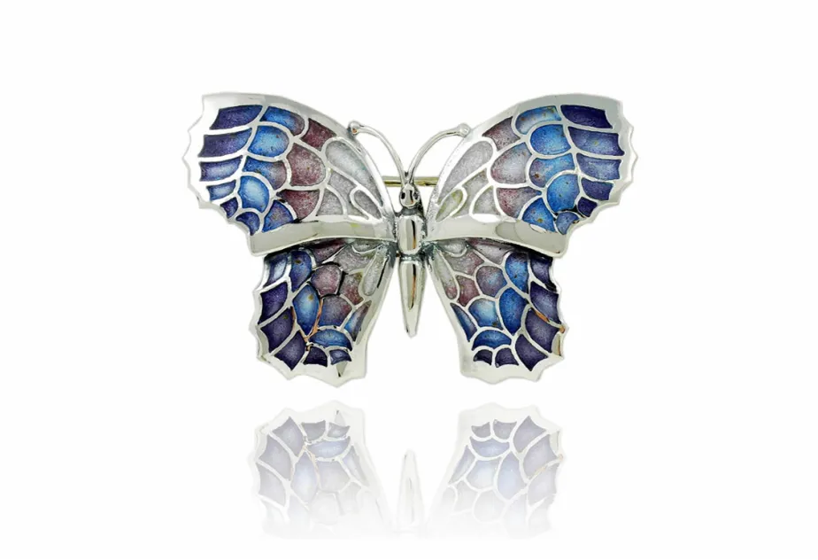Broche Mediano de Mariposa Fly Violeta