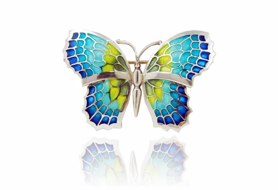 Broche Mediano de Mariposa Fly Verde