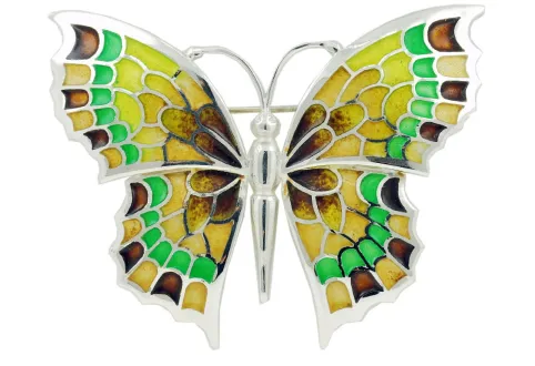 XXL Brown Butterfly Brooch