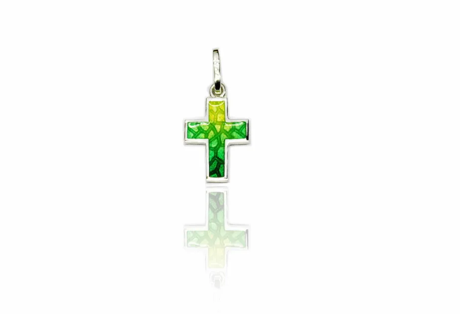 Grünes Mosaik-Lünettenkreuz