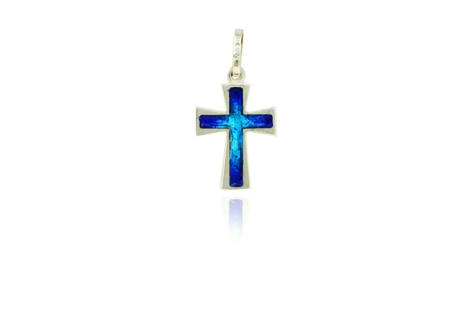Kleines blaues Pallo-Kreuz