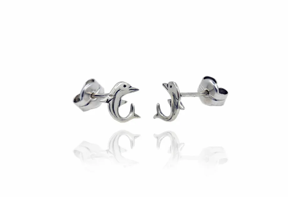 Pendientes delfín pequeño