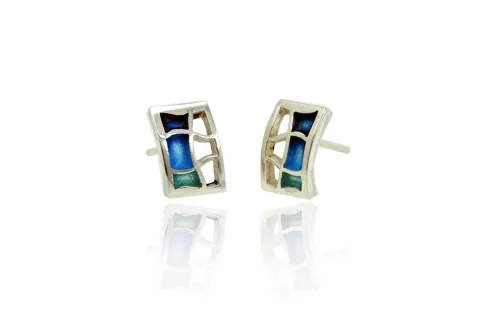 Pendientes pedrera azules