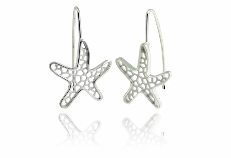 Pendientes Estrella de Mar calada grandes