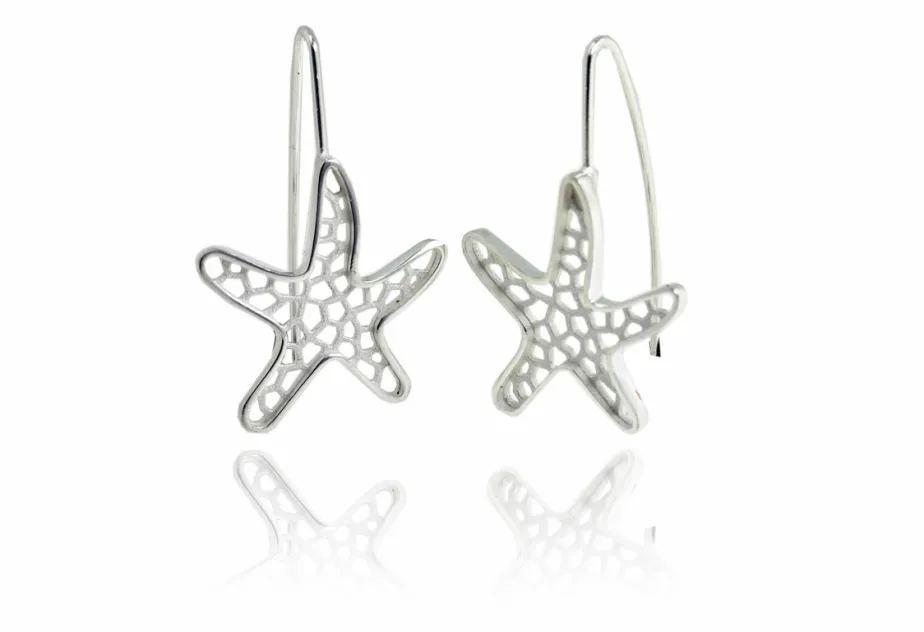 Pendientes Estrella de Mar calada grandes