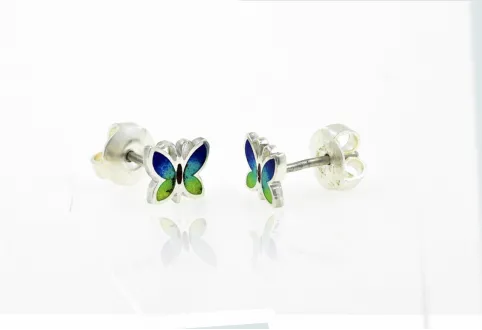 Butterfly coloured earriing