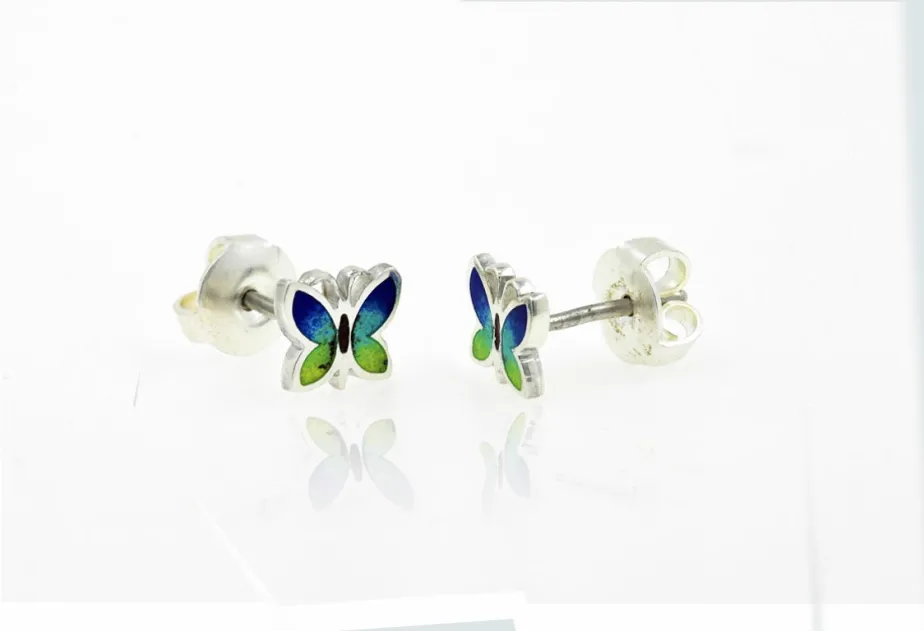 Butterfly coloured earriing