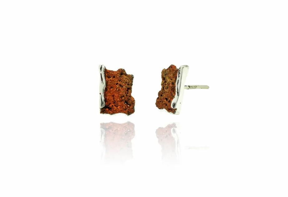 Small ochre Intenzza earrings