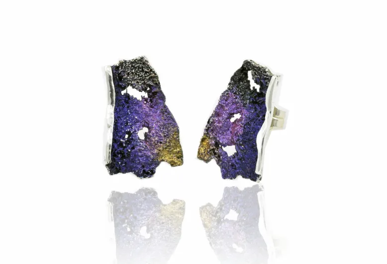 Pendientes Intenzza Violeta Medianos