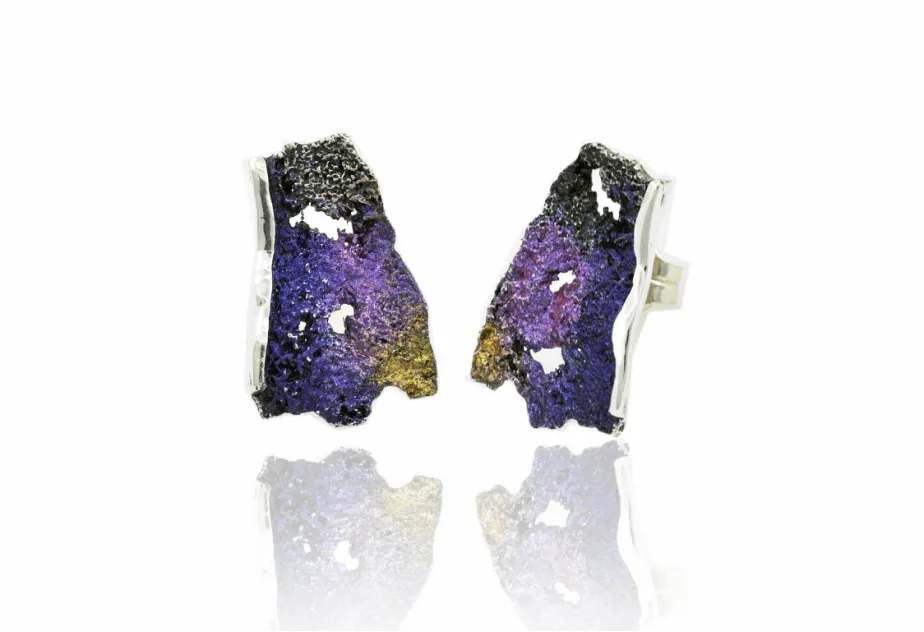 Pendientes Intenzza Violeta Medianos
