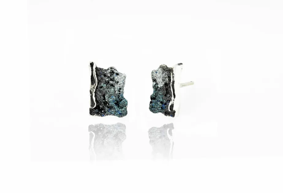 Pendientes Intenzza Grises Pequeños