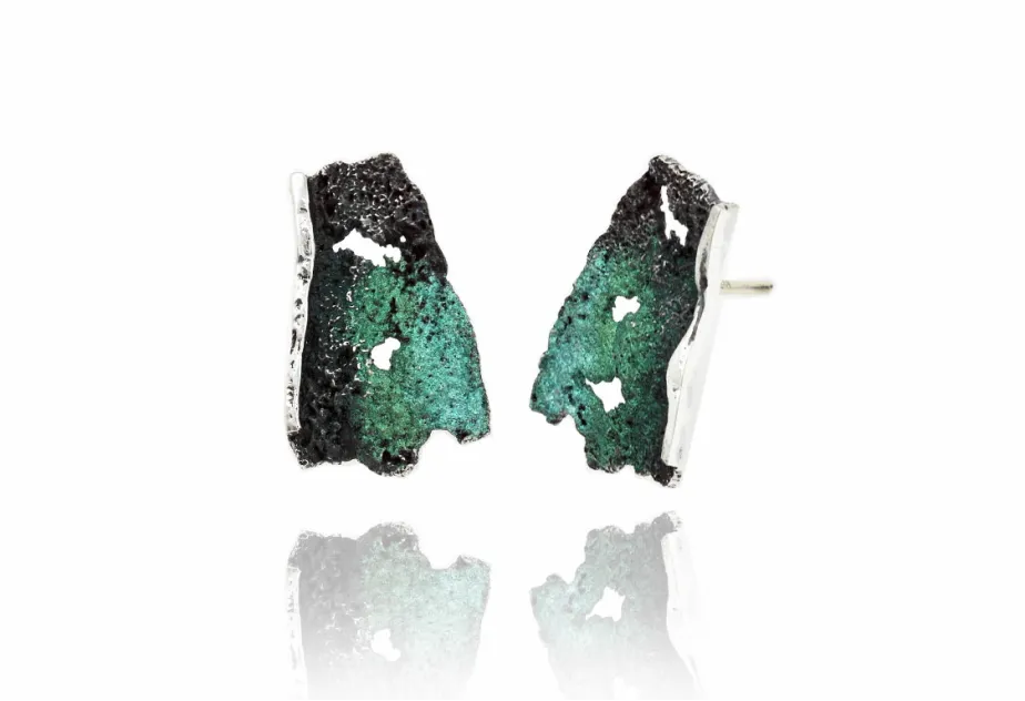 Pendientes Intenzza Verde Esmeralda Medianos