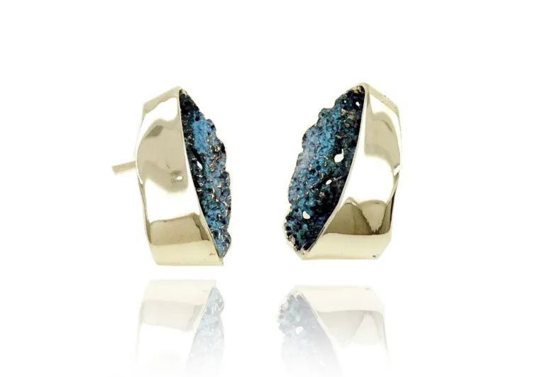 Formentera-blue Gala big earrings