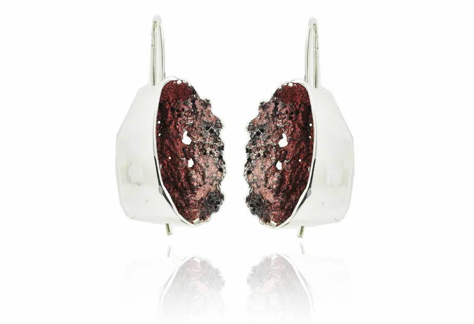 Red Gala big earrings