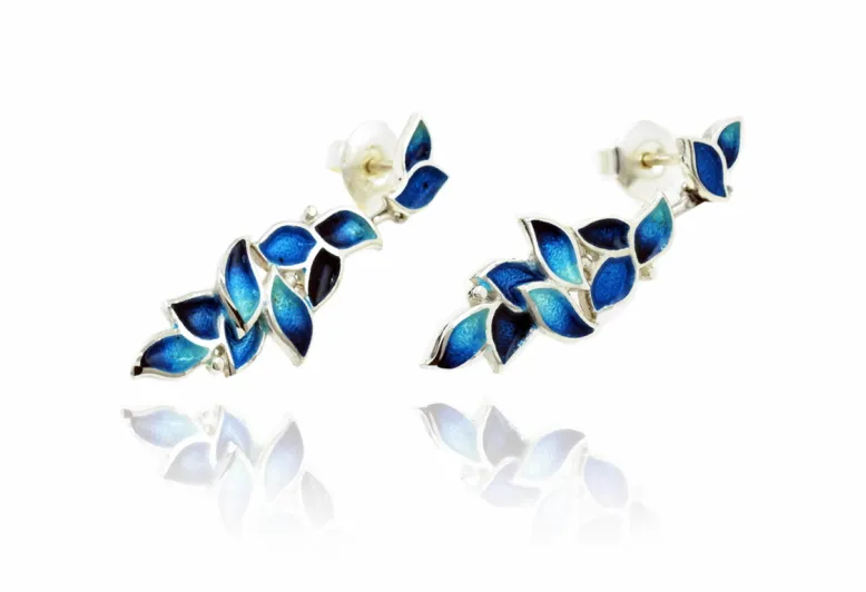 Hanging Blue Amil Earrings