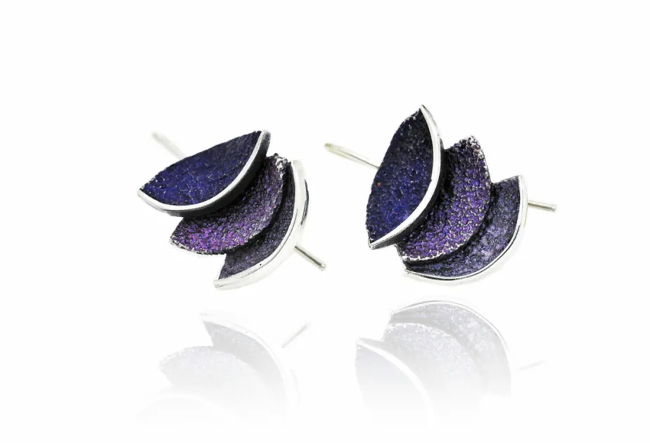 Violet Smile big earring
