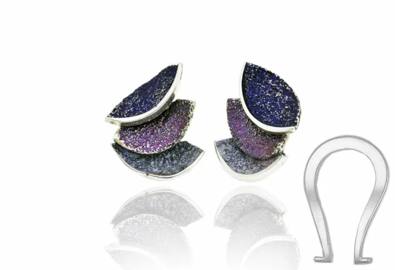 Smile violet big earring