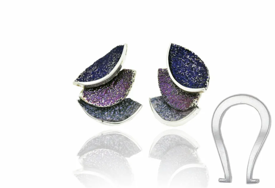 Smile violet big earring