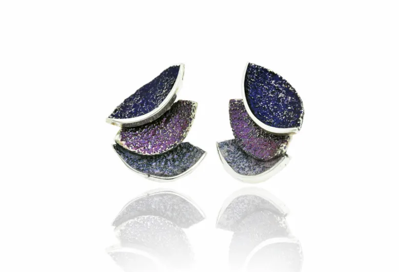 Violet Smile big earrings