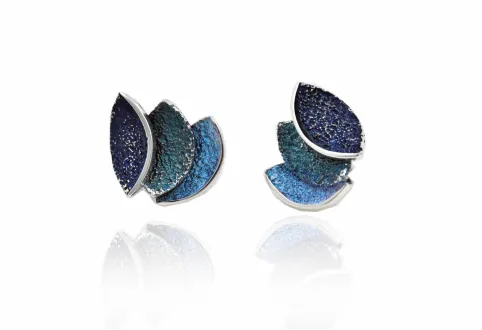 Pendientes Smile Azules Grandes