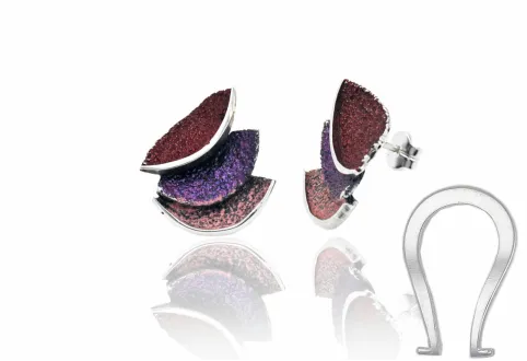 Red Smile big earrings