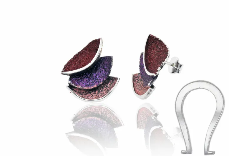 Red Smile big earrings