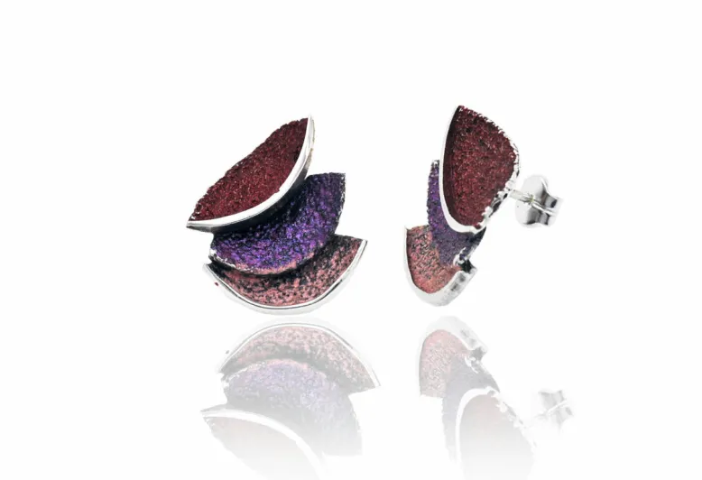 Red Smile big earrings