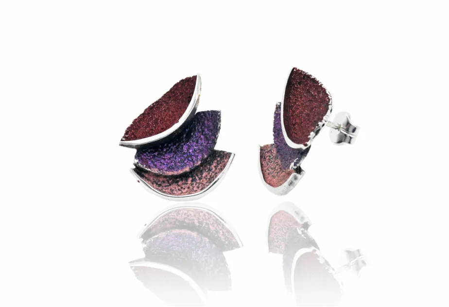 Red Smile big earrings