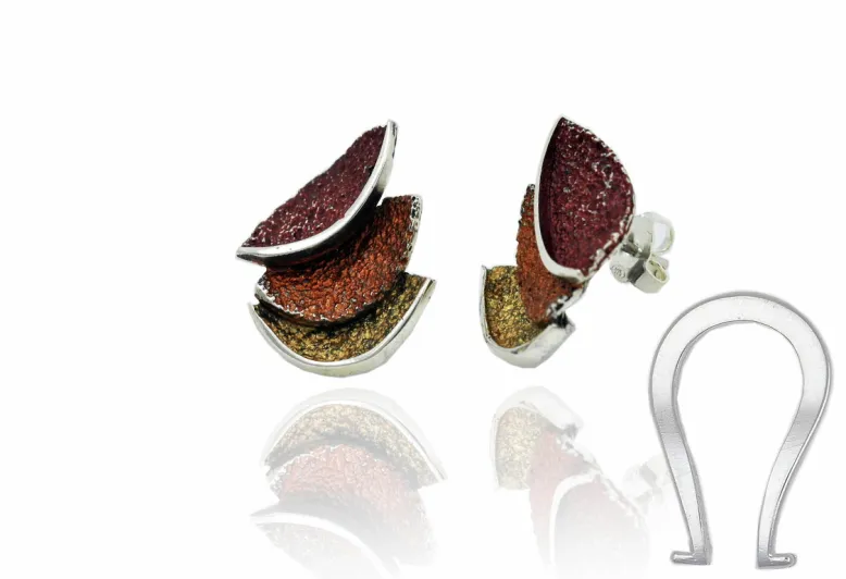 Ochre Smile big earring
