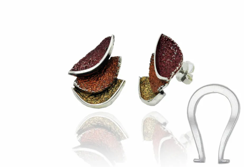 Ochre Smile big earring