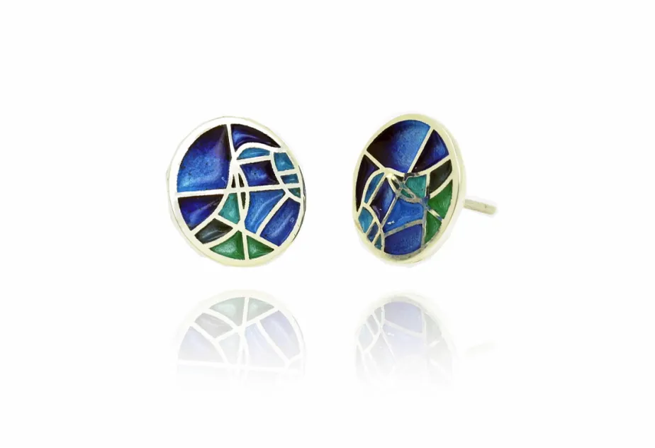 Blue Vitrall SF Earrings