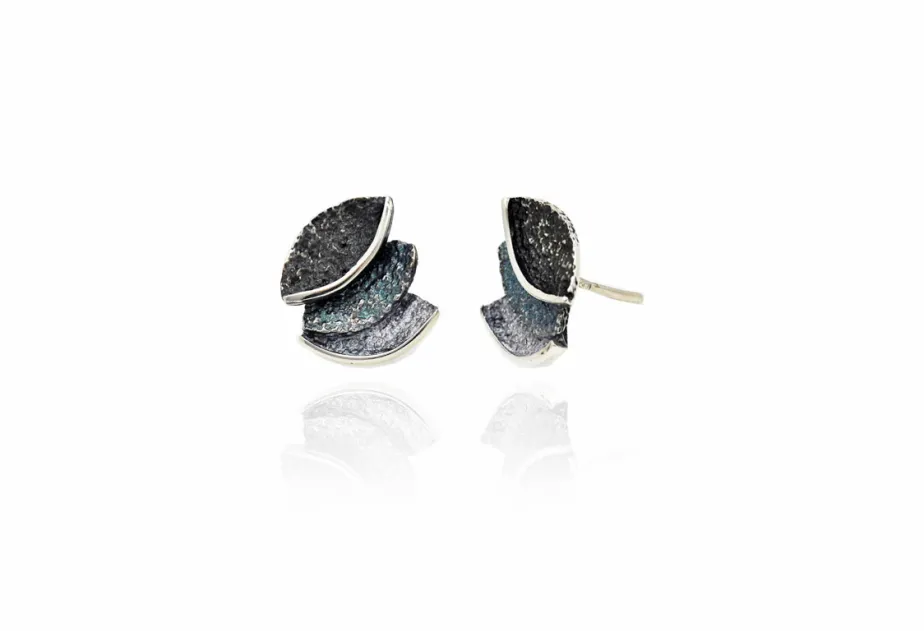 Arracades Smile gris petites 