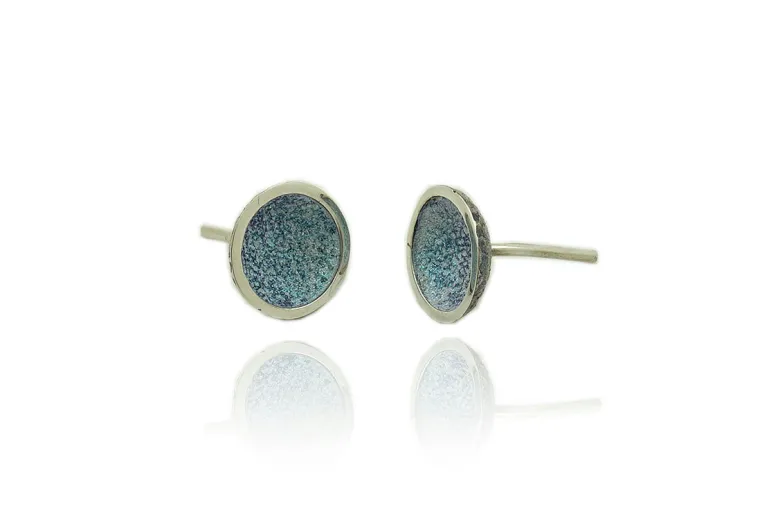 Pendientes Singular Pequeños Azul Claro