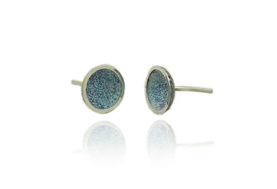 Pendientes Singular Pequeños Azul Claro