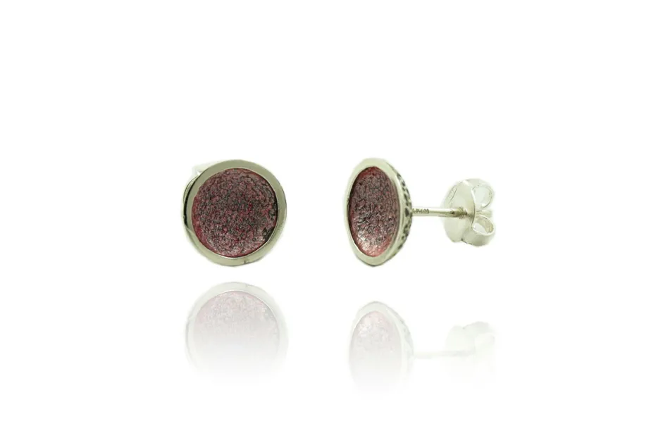 Singular pink little 1 round earring
