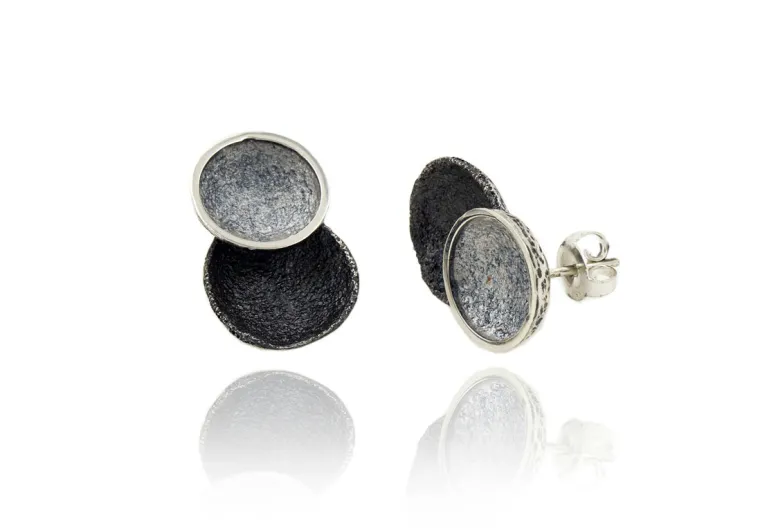 Pendientes Singular Grandes Grises