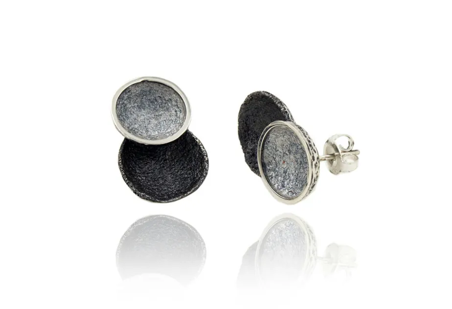 Pendientes Singular Grandes Grises