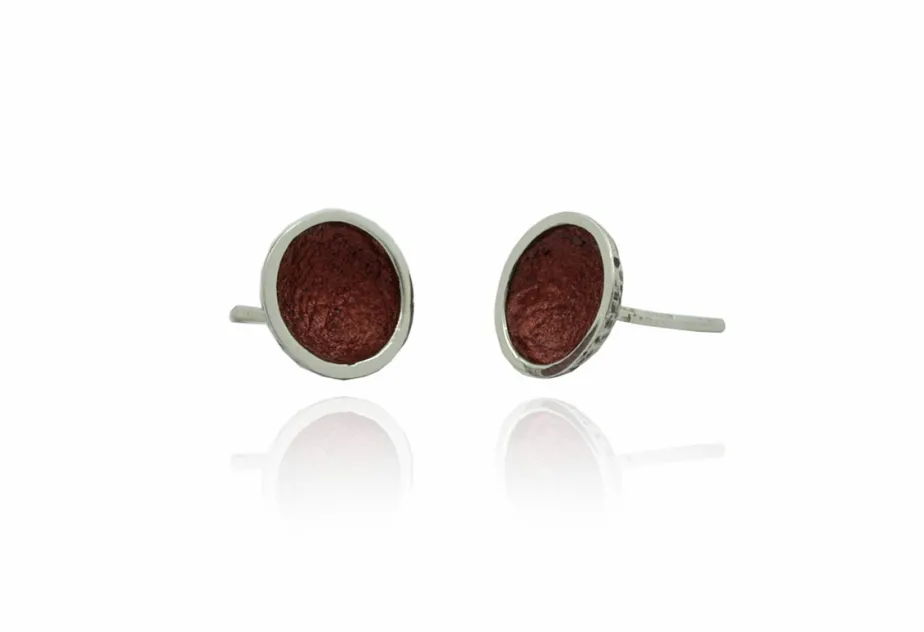Pendientes Singular Pequeños Rojos